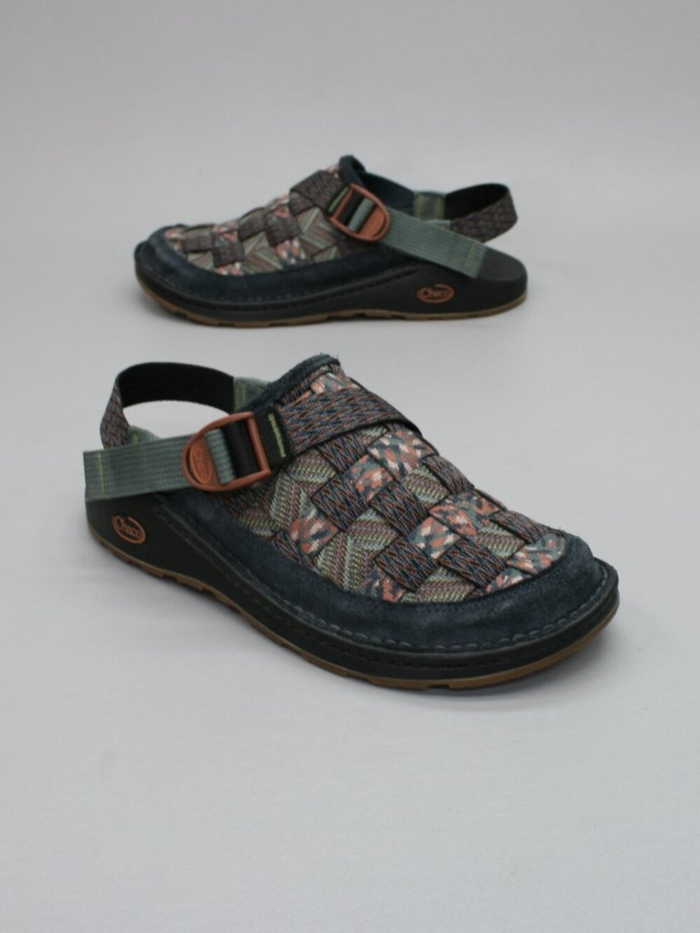 Chaco Men's 10 Canyon Woven Clogs Mixy Nutshell Mosaic Slip-on Shoes Sandals
